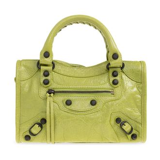 Balenciaga Handbags, female, Green, Size: ONE SIZE Le City Mini Handbag
