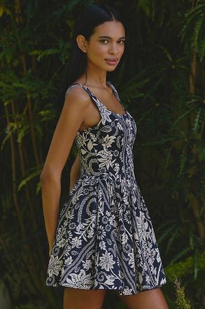 Agua Bendita Amonita Fit & Flare Mini Dress