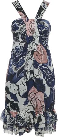 Diane Von F&uuml;rstenberg Abito a fiori - Blu