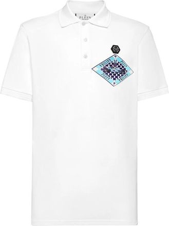 Philipp Plein Polo Shirt - Heren - Polos - Wit - 2XL - Katoen - Tops