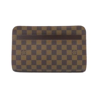 Louis Vuitton Brown Coated Canvas Clutch Bag (Pre-Owned)