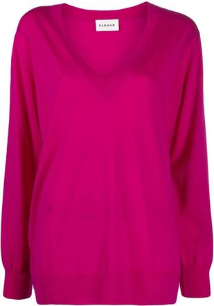 P.A.R.O.S.H. Lisa V-neck jumper - women - Wool - S - Pink