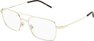 Saint Laurent Glasses, unisex, Yellow, Size: 53 MM SL 888 Optical Frame