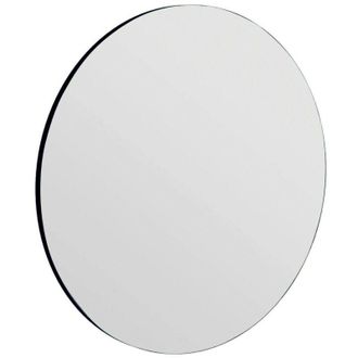 Dmora Specchio Bairo, Specchiera, Articolo darredo a muro, Decorazione con specchio, 70x2h70 cm, Nero - Dmora