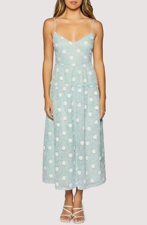 Lost + Wander Eternal Spring Floral Appliqu&eacute; Maxi Dress in Light-Blue at Nordstrom, Size X-Small