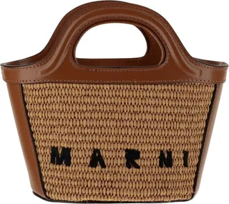 Marni Handbags, female, Brown, ONE SIZE, Tropicalia Micro Bag