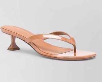 Amina Muaddi juliette thong sandals sculptural heel design
