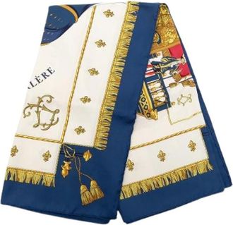 Herm&egrave;s Pre-owned Scarves, female, Multicolor, Size: ONE SIZE Pre-owned The Vue Du Carrosse De La Galere La Reale Scarf