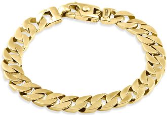 Pompeii3 Mens Curb 14k Gold (49gram) or Platinum (79gram) 10mm Link Bracelet 8.5