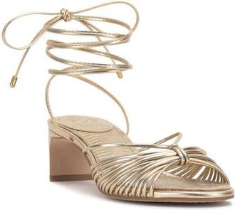 Vince Camuto Lory Ankle Wrap Sandal in Egyptian Gold at Nordstrom, Size 8.5