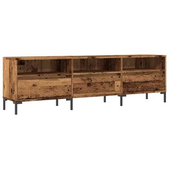 Berkfield Home TV Cabinet Old Wood 150x30x44.5 cm Engineered Wood in Brown