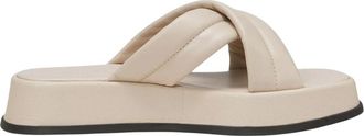 Marc O'Polo Clara Open-Toe Sandalen - Dames - Sandalen - Beige - 40 EU - Leer - Schoenen