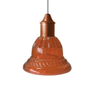 Tosel Suspensi&oacute;n vidrio cobre D16,5 cm