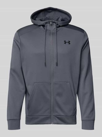 Under Armour Sweatjacke mit Kapuze in Anthrazit, Gr&ouml;&szlig;e L