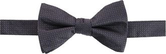 Trafalgar Store The Monte Bello Interlocked Silk Pre-Tied Bow Tie in Graphite at Nordstrom