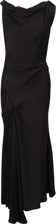 Victoria Beckham Strapless Crepe Midi Dress