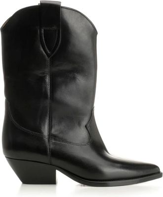 Isabel Marant Schoenen, Dames, Zwart, 39 EU, Leer, Duerto Cowboy Boots