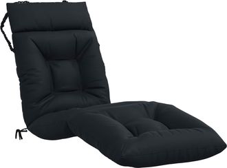 vidaXL Coj&iacute;n De Tumbona Vianen 100% Poli&eacute;ster Azul Oscuro Vidaxl