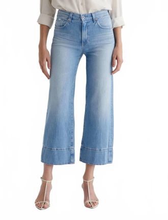 AG - Adriano Goldschmied Saige Wide Leg Crop Jeans In Dana Point