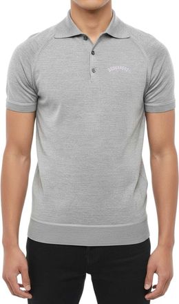 Dsquared2 Grey Shirt Collar Polo