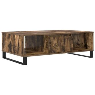 Berkfield Home Coffee Table Smoked Oak 104x60x35 cm Engineered Wood in Brown | Size: 104 x 60 x 35 cm