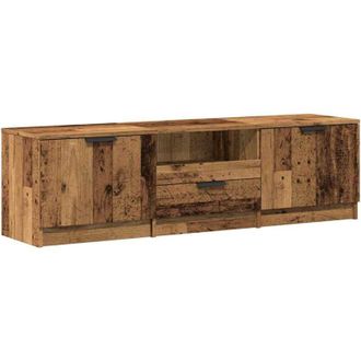 vidaXL Vidaxl - Mueble De Tv De Madera Antigua 140x35x40 Cm Madera Ingenier&iacute;a