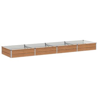 vidaXL Cama De Jard&iacute;n Elevada Madera Marr&oacute;n 320 X 80 X 24 Cm Vidaxl
