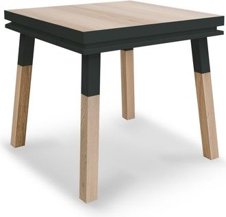 Mon Petit Meuble Français Escritorio cadruado de madera de fresno maciza con 1 cajón, 90 cm