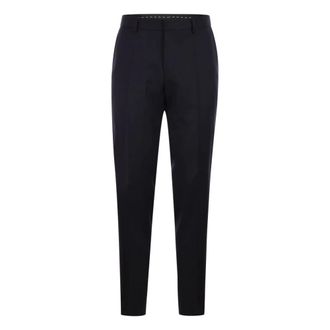 HUGO BOSS Heren, Broeken, Blauw, Maat: 2XL Wol