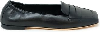 AGL Agl Black Leather Loafer Softy
