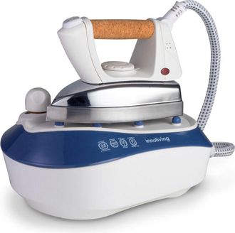 Innoliving Innoliving Inn-680 Estaci&oacute;n Plancha Al Vapor 2300 W 0,5 L Suela De Aluminio Aluminio, Azul, Blanco, Madera