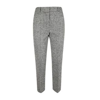 Ermanno Scervino Slim-fit Trousers, female, Multicolor, Size: 2XS Trousers in houndstooth wool blend