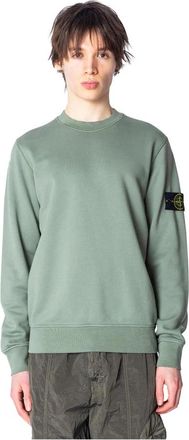 Stone Island Musk Crewneck Sweatshirt met Lunette Detail - Heren - Sweatshirts - Groen - 2XL - Katoen - Hoodies & sweatvesten