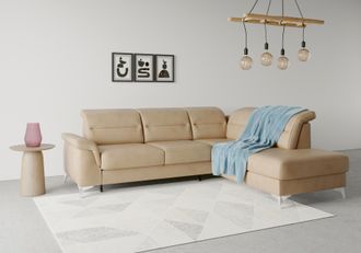 Sit&more Ecksofa &raquo;Sinatra L-Form&laquo; mit Ottomane, optional mit Kopfteilverstellung und Armteilfunktion