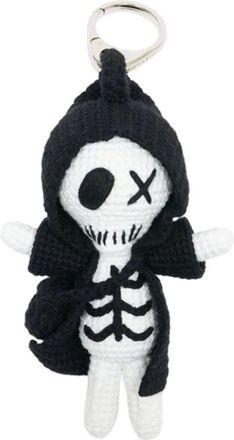 Alexander McQueen Alexander McQueen, Keyrings, female, Black, Size: ONE SIZE Booette T-Bar Sling Bag Accessory