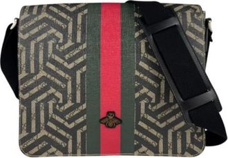 Gucci Pre-owned Cross Body Bags, male, Beige, Size: ONE SIZE Pre-owned Canvas gucci-bags