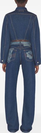 Jean Paul Gaultier Womens Jeans Straight Leg Blue