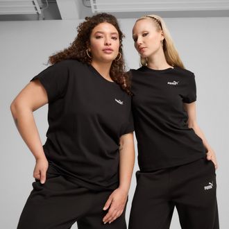 Puma T-Shirt PUMA ESS SMALL NO. 1 LOGO TEE, Damen, Gr. XL, schwarz (puma schwarz), Jersey, Obermaterial: 100% Baumwolle, unifarben, regular fit normal, Run
