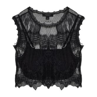 AllSaints Mujer, Camisetas, Negro, Talla: XS
