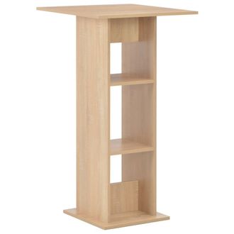vidaXL Mesa Alta De Bar Color Roble 60x60x110 Cm Vidaxl