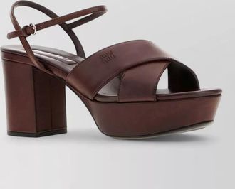 Miu Miu leather sandals