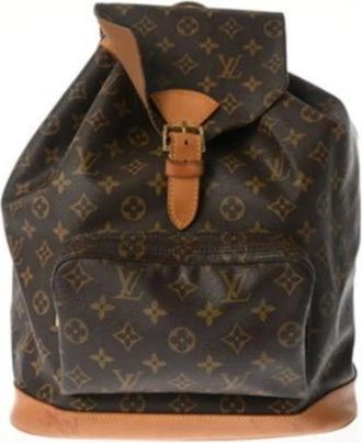 Louis Vuitton Vintage, unisex, Bruin, ONE Size, Pre-owned Vintage Canvas Rugzak