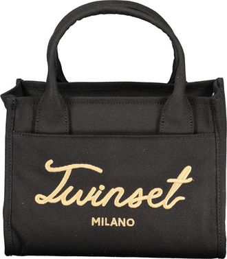 Twinset Black Cotton Women Womens Handbag