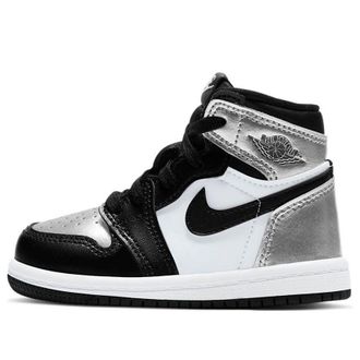Air Jordan (TD) Air Jordan 1 Retro High OG Silver Toe CU0450-001