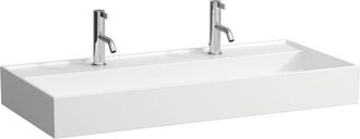 Laufen Kartell Lavabo Sobre Encimera, 2 Agujeros Para Grifo, Sin - Laufen