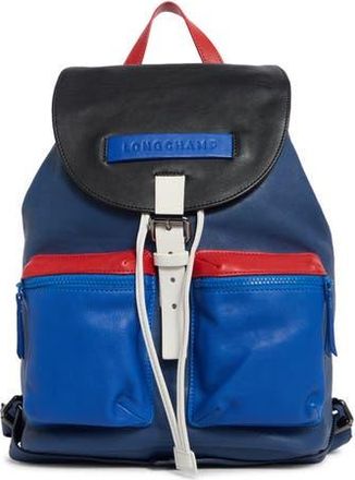 Longchamp LC3D Colorblock Medium Leather Backpack in Blue at Nordstrom Rack