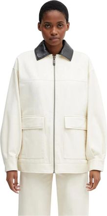 Anine Bing Holden Jacket - Dames - Zomerjassen - Wit - XS - Katoen - Jassen