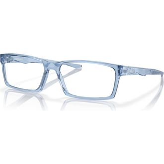 Oakley 57mm Rectangle optical glasses in Blue at Nordstrom