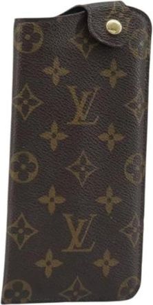 Louis Vuitton Pre-owned Accessories, female, Brown, Size: ONE SIZE Pre-owned Glasses Case