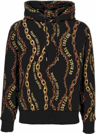 Versace Jeans Couture Sweaters - Heren - Hoodies - Zwart - 2XL - Hoodies & sweatvesten